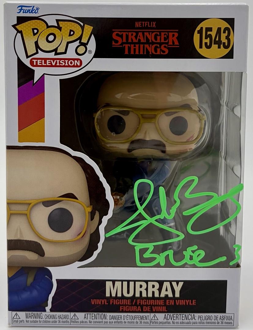 Jake Busey signed "Murray" Funko #1543 (Stranger Things) - SWAU COA